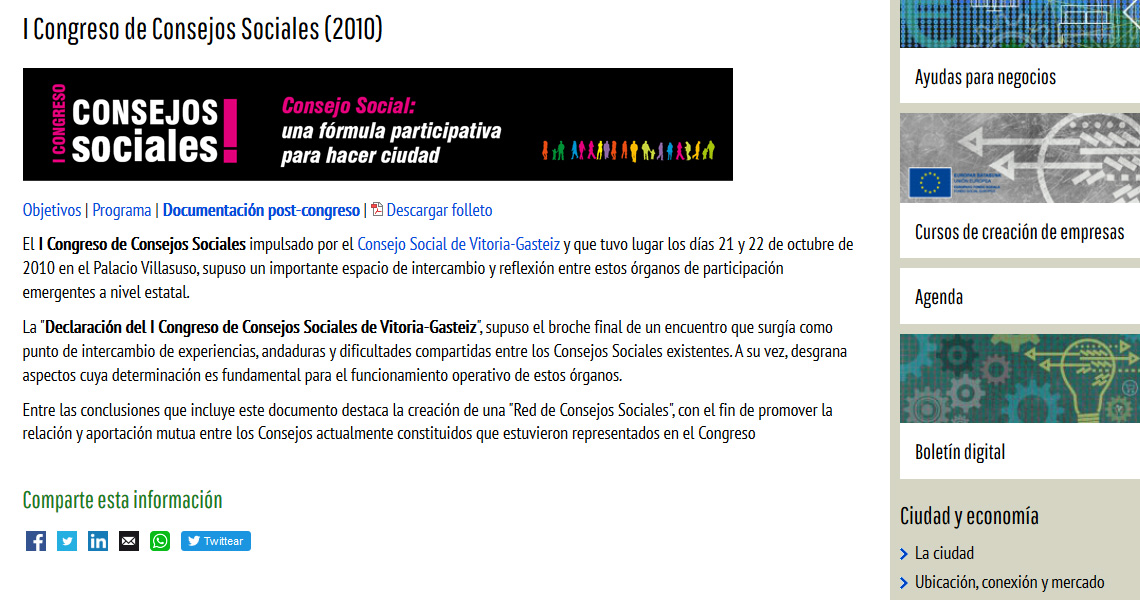El Consejo Social de la Ciudad de Córdoba participará en el Ier. Congreso de Consejos Sociales